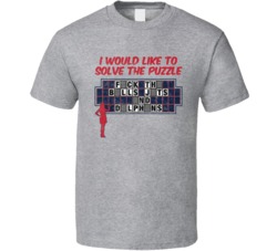 New England Fuck Rest Afc East Wheel Fortune Football Worn Look T Shir
