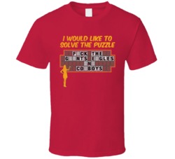 Washington Fuck Rest Nfc East Wheel Of Fortune Football Worn Look T Sh