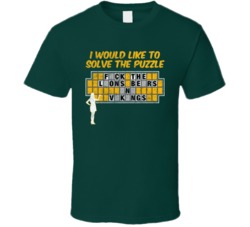 Green Bay Fuck Rest Nfc North Wheel Of Fortune Football Worn Look T Sh