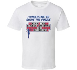 New York Fuck Rest Nfc East Wheel Of Fortune Football Worn Look T Shir