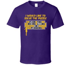 Minnesota Fuck Rest Nfc North Wheel Of Fortune Football Worn Look T Sh