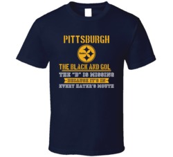 Pittsburgh Football The D Is Missing Haters T Shirt