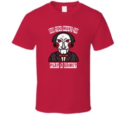 Jigsaw Do You Want To Play A Game Saw Halloween Worn Look T Shirt Jigsaw Do You Want To Play A Game Saw Halloween Worn Look T Shirt