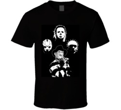 Kings Of Horror Freddy Jason Michael Myers Pinhead Halloween T Shirt
