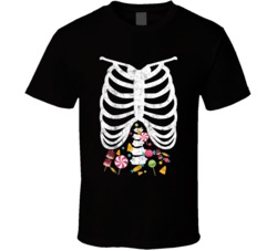 Skeleton Halloween Candy Costume Funny Cool Worn Look T Shirt Skeleton Halloween Candy Costume Funny Cool Worn Look T Shirt
