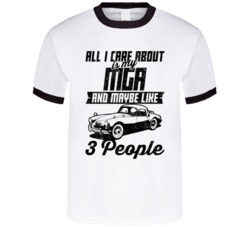 Mg Mga All I Care About Is Maybe 3 People Worn Look T Shirt