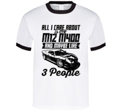 Noble M12 M400 All I Care About Is Maybe 3 People Worn Look T Shirt