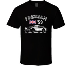 1959 Austin Healey 3000 Freedom Car Fan Worn Look T Shirt