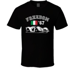 1967 Ferrari 330 P4 Freedom Car Fan Worn Look T Shirt