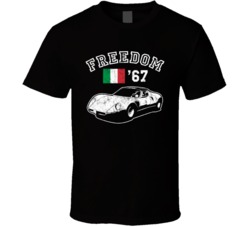1967 Alfa Romeo 33 Stradale Freedom Car Fan Worn Look T Shirt