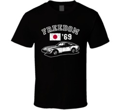 1969 Nissan Fairlady Z Freedom Car Fan Worn Look T Shirt