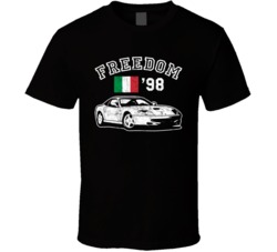 1998 Ferrari 550 Maranello Freedom Car Fan Worn Look T Shirt 1998 Ferrari 550 Maranello Freedom Car Fan Worn Look T Shirt