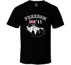 2011 Morgan Plus 4 Freedom Car Fan Worn Look T Shirt 2011 Morgan Plus 4 Freedom Car Fan Worn Look T Shirt