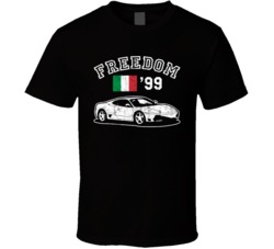 1999 Ferrari 360 Modena Freedom Car Fan Worn Look T Shirt 1999 Ferrari 360 Modena Freedom Car Fan Worn Look T Shirt