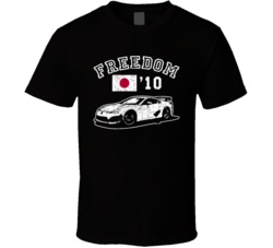 2010 Lexus Lfa Freedom Car Fan Worn Look T Shirt 2010 Lexus Lfa Freedom Car Fan Worn Look T Shirt