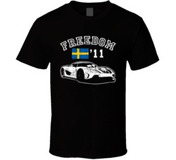 2011 Koenigsegg Agera Freedom Car Fan Worn Look T Shirt 2011 Koenigsegg Agera Freedom Car Fan Worn Look T Shirt