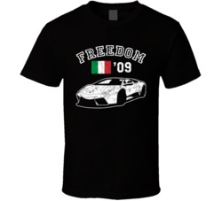 2009 Lamborghini Reventon Freedom Car Fan Worn Look T Shirt 2009 Lamborghini Reventon Freedom Car Fan Worn Look T Shirt