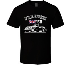 1950 Morgan Plus 4 Freedom Car Fan Worn Look T Shirt 1950 Morgan Plus 4 Freedom Car Fan Worn Look T Shirt