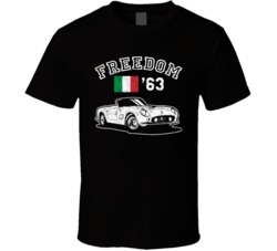 1963 Ferrari 250 Freedom Car Fan Worn Look T Shirt 1963 Ferrari 250 Freedom Car Fan Worn Look T Shirt