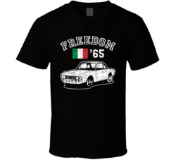 1965 Lancia Fulvia Freedom Car Fan Worn Look T Shirt 1965 Lancia Fulvia Freedom Car Fan Worn Look T Shirt