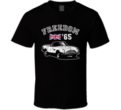1965 Aston Martin Db6 Freedom Car Fan Worn Look T Shirt 1965 Aston Martin Db6 Freedom Car Fan Worn Look T Shirt