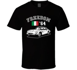 1964 Ferrari America Freedom Car Fan Worn Look T Shirt 1964 Ferrari America Freedom Car Fan Worn Look T Shirt