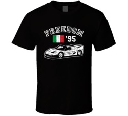 1995 Ferrari F50 Freedom Car Fan Worn Look T Shirt 1995 Ferrari F50 Freedom Car Fan Worn Look T Shirt