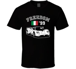 1999 Pagani Zonda Freedom Car Fan Worn Look T Shirt 1999 Pagani Zonda Freedom Car Fan Worn Look T Shirt