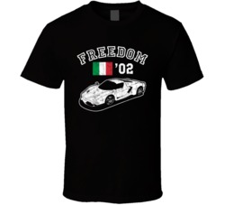 2002 Ferrari Enzo Freedom Car Fan Worn Look T Shirt 2002 Ferrari Enzo Freedom Car Fan Worn Look T Shirt