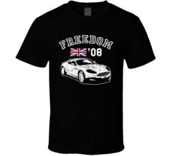 2008 Aston Martin Dbs Freedom Car Fan Worn Look T Shirt 2008 Aston Martin Dbs Freedom Car Fan Worn Look T Shirt