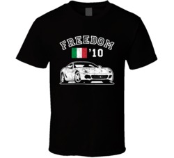 2010 Ferrari 599 Gtb Fiorano Freedom Car Fan Worn Look T Shirt 2010 Ferrari 599 Gtb Fiorano Freedom Car Fan Worn Look T Shirt