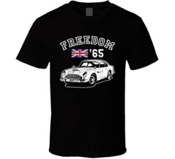 1965 Aston Martin Db5 Freedom Car Fan Worn Look T Shirt 1965 Aston Martin Db5 Freedom Car Fan Worn Look T Shirt