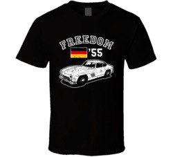 1955 Mercedes Benz 300sl Gullwing Freedom Car Fan Worn Look T Shirt 1955 Mercedes Benz 300sl Gullwing Freedom Car Fan Worn Look T Shirt