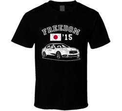 2015 Infiniti Q60 Freedom Car Fan Worn Look T Shirt 2015 Infiniti Q60 Freedom Car Fan Worn Look T Shirt