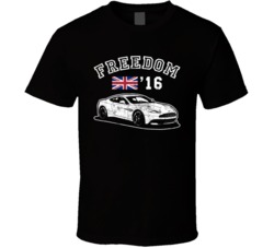 2016 Aston Martin Vanquish Q Freedom Car Fan Worn Look T Shirt 2016 Aston Martin Vanquish Q Freedom Car Fan Worn Look T Shirt