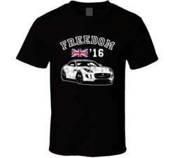 2016 Jaguar F Type S Freedom Car Fan Worn Look T Shirt 2016 Jaguar F Type S Freedom Car Fan Worn Look T Shirt