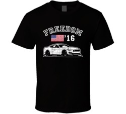 2016 Shelby Gt350 Freedom Car Fan Worn Look T Shirt 2016 Shelby Gt350 Freedom Car Fan Worn Look T Shirt