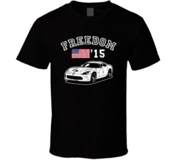 2015 Dodge Viper Freedom Car Fan Worn Look T Shirt 2015 Dodge Viper Freedom Car Fan Worn Look T Shirt