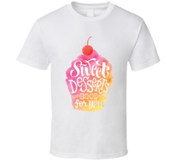 Vector Illustration Of Cupcake Silhouette  T Shirt