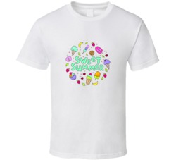 Sweet Summer Hand Drawn Vector Lettering Summer Dairy Desserts And Fru