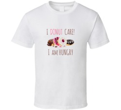 Typography Slogan With Donuts Illustation T Shirt