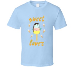 Typography Slogan With Cute Happy Ice Cream Eating Icecream Vector For