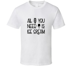 Summer Lettering All You Need Is Ice Cream Vector Elements For Invitat