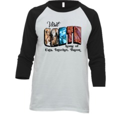 Visit Earth Home Of Cats Internet Bacon Favorite Things Raglan T Shirt