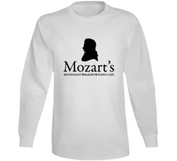Mozart's Bakery Popular Restaurant Piano Cafe Long Sleeve Mozart's Bakery Popular Restaurant Piano Cafe Long Sleeve