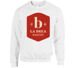 La Brea Bread Company Popular Bakery Cafe Restaurant Crewneck Sweatshi