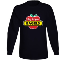 Big Apple Bagels Popular Bakery Bagel Shop Long Sleeve