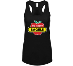 Big Apple Bagels Popular Bakery Bagel Shop Womens Tanktop