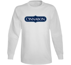 Cinnabon Popular Bakery Cinnamon Roll Desert Shop Long Sleeve