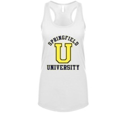 Springfield University Fictional University Tv Lover Womens Tanktop Springfield University Fictional University Tv Lover Womens Tanktop